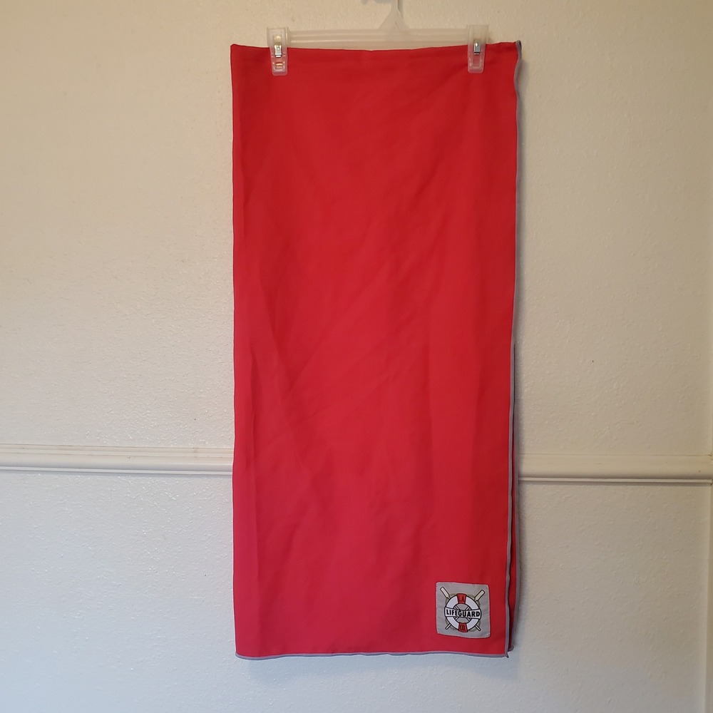 SportLite Guard Towel by Paddle Rat Red LA Lifeguard Co Microfiber Beach Towel